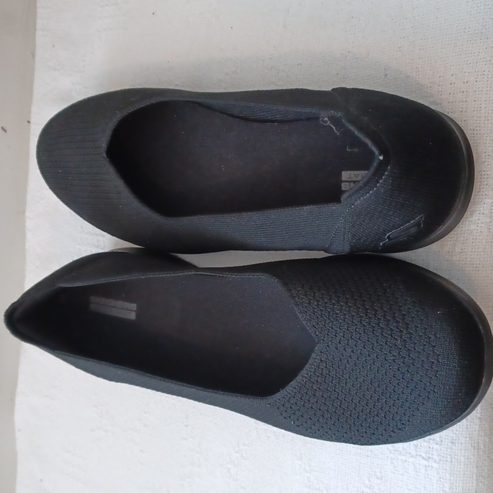 Skechers Goga Mat Black Slip on Shoes Size 12 - Picture 4 of 5